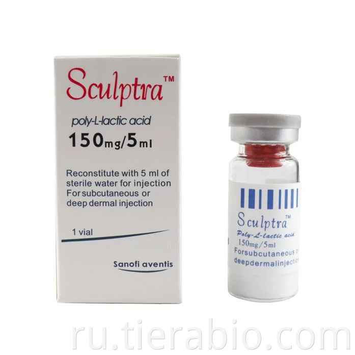 Горячая продажа скульптра Поли L -молочная кислота PLLA Хирургия Sculptra Derm Fillers для лицевых лиц для удаления морщин